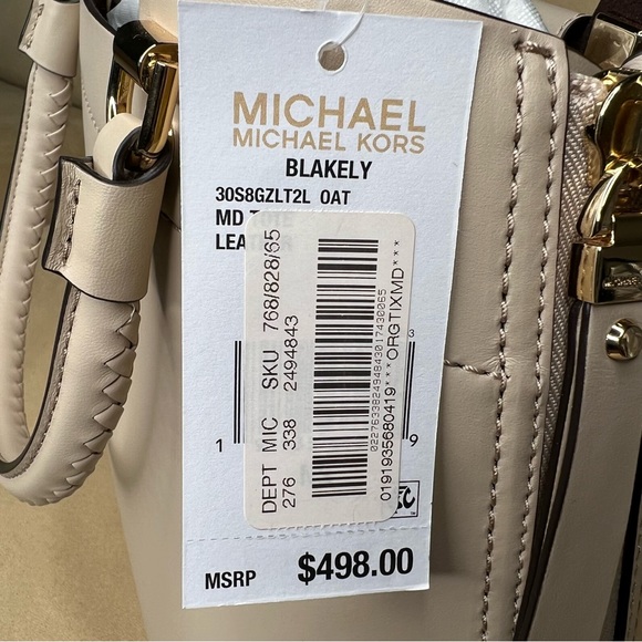 MICHAEL KORS BLAKELY MEDIUM TOTE IN OAT - Picture 4 of 4